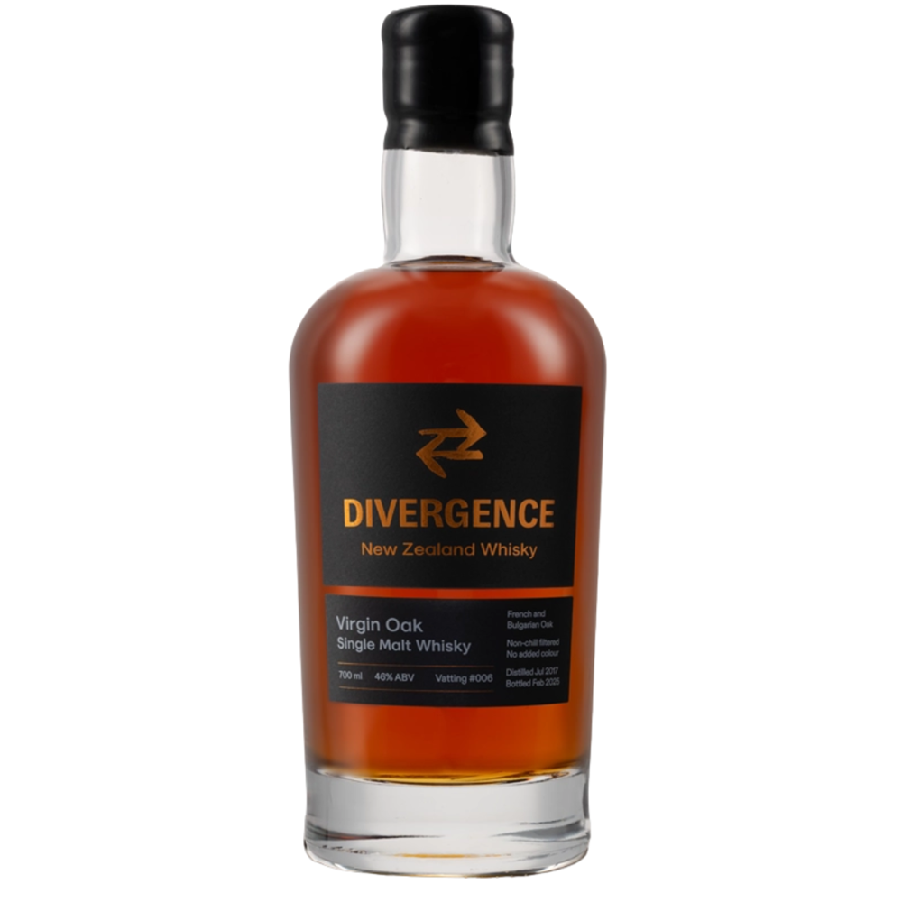 Divergence New Zealand Single Malt Whisky Virgin French Oak 700mL