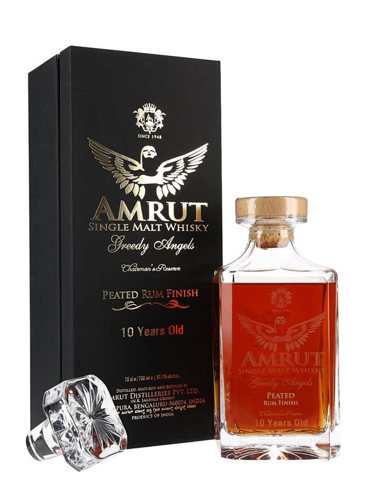 Amrut 10yo Greedy Angels Peated Rum Finish 700mL
