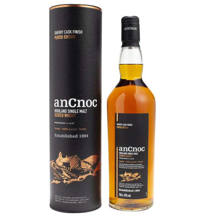 AnCnoc Sherry Peated Single Malt 700mL