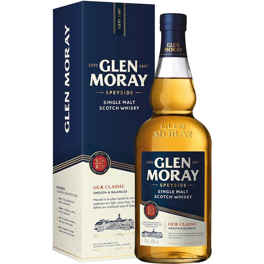 Glen Moray Classic Single Malt Whisky 700mL