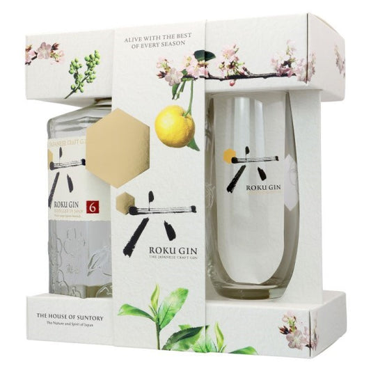 Suntory Roku Japanese Gin 700mL + Glass Giftpack