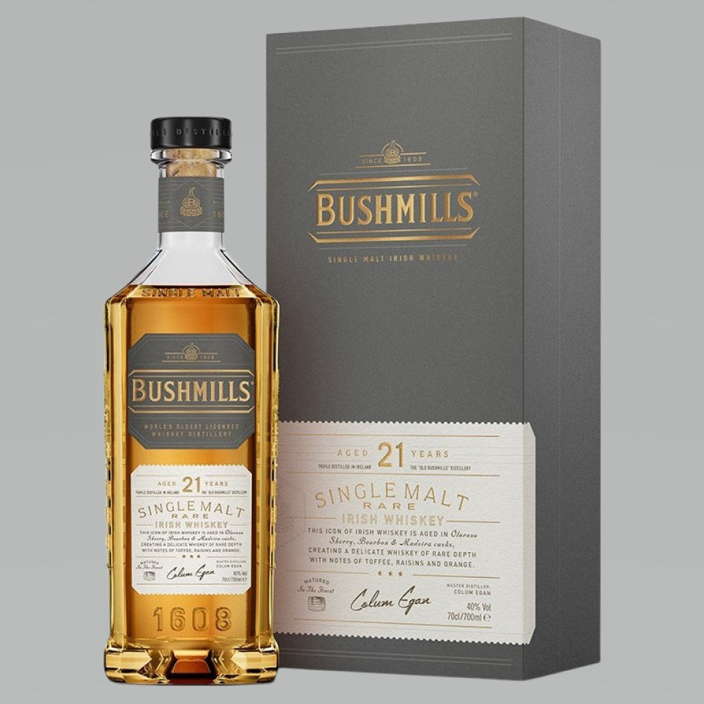 Bushmills 21yo Rare Irish Whiskey 700mL