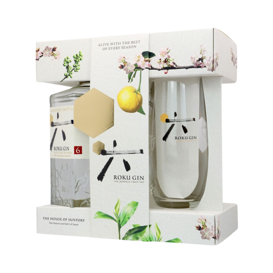 Suntory Roku Japanese Gin 700mL + Glass Giftpack