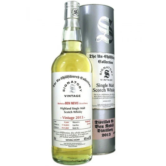 Ben Nevis 'Signatory' 2013/8yo Single Malt 700mL