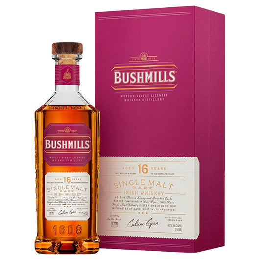 Bushmills 16yo Rare Single Malt Irish Whiskey 700mL