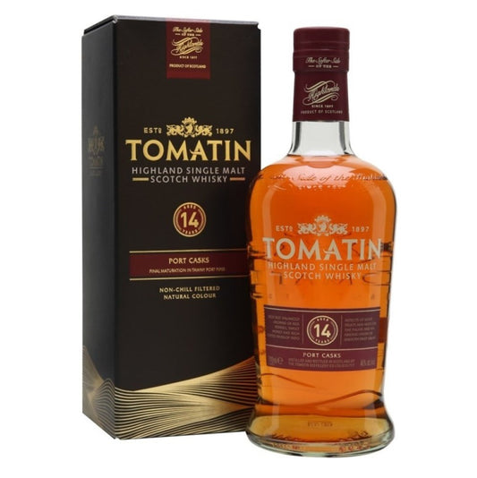 Tomatin 14yo Port Cask Single Malt 700mL