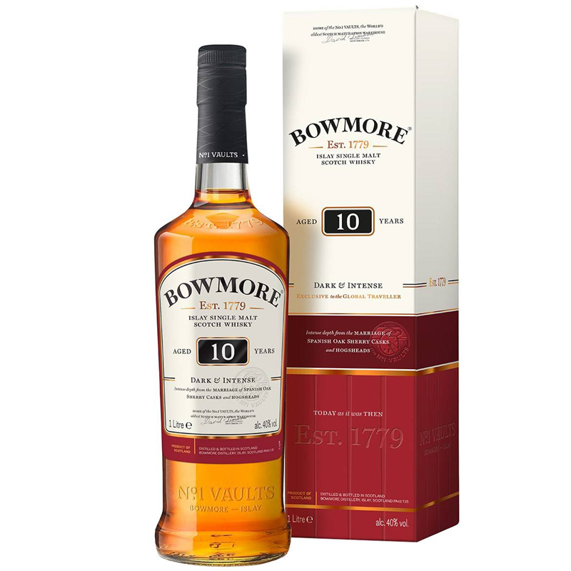 Bowmore 10yo Dark & Intense Whisky 1L