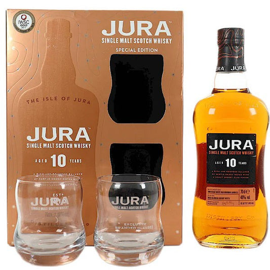 Jura 10yo 700mL + 2 Glasses