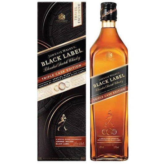 Johnnie Walker Black Label Triple Cask Blended Whisky 1L